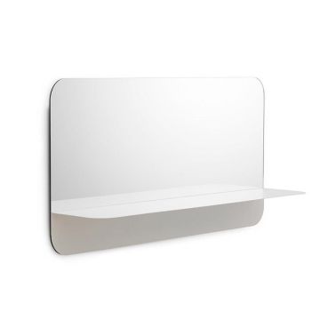 Normann Copenhagen Horizon vægspejl horisontalt hvid