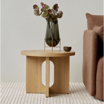 Audo Copenhagen Androgyne Side Table, Ø50, Natural Oak