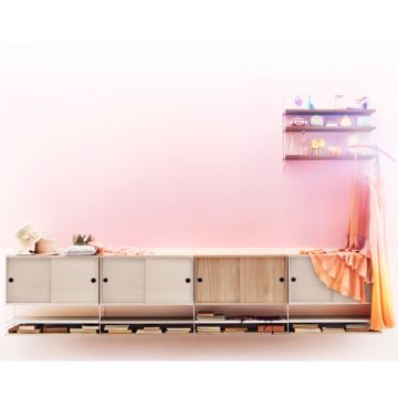 String Kabinet Sortbejset Ask 78x20