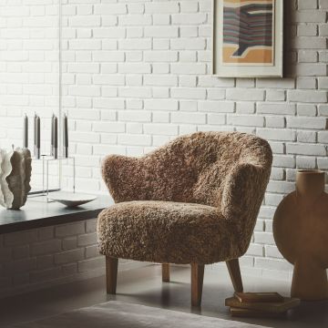 Audo Copenhagen Ingeborg Loungestol Sahara Sheepskin