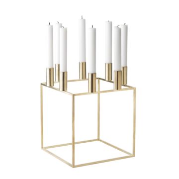 Audo Copenhagen Lysestage Kubus 8 Messing