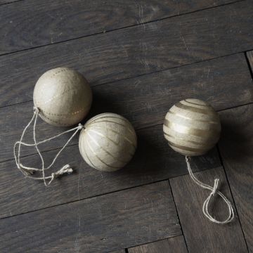 House Doctor Ornament Craft Julekugle Guld Stor