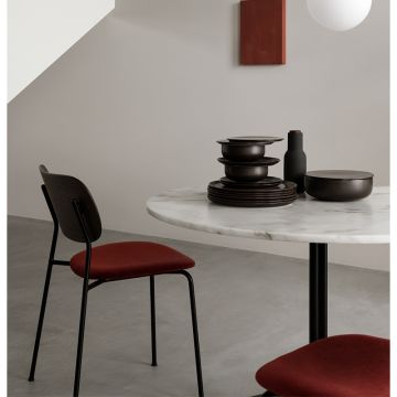 Audo Copenhagen Co Chair fully upholstered with armrest Black Dakar 0250