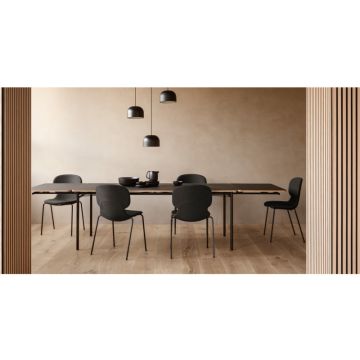 PLEASE WAIT to be SEATED Taffel Spisebord 90x150/210 cm Sort