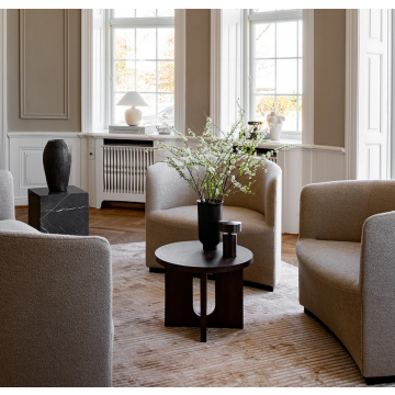 Audo Copenhagen Androgyne Side Table Ø50 Walnut