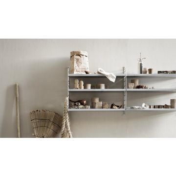 String Metalhylde Høj Kant 58x30cm - Galvaniseret