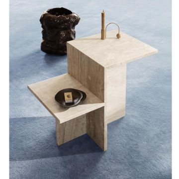 Ferm Living Distinct Side Table Travertine