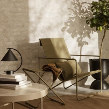 Ferm Living Desert Loungestol Olive/olive