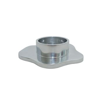 Finders Keepers Collection Lake Candle Holder Silver Polished