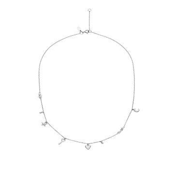 Maanesten Idra Halskæde Sølv