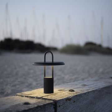 Stelton Pier Portable LED lampe Black