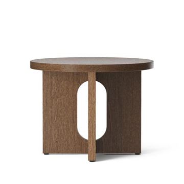 Audo Copenhagen Androgyne Side Table, Ø50 Dark Stained Oak