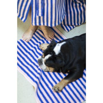 Bongusta Naram bath mat dazzling blue & rose