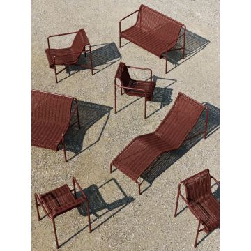 HAY Palissade Cord Lounge Sofa Iron Red