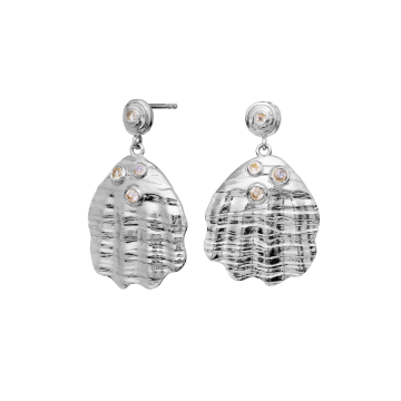 Maanesten Palma Øreringe Sølv