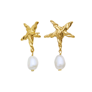 Maanesten Patti Øreringe Guld