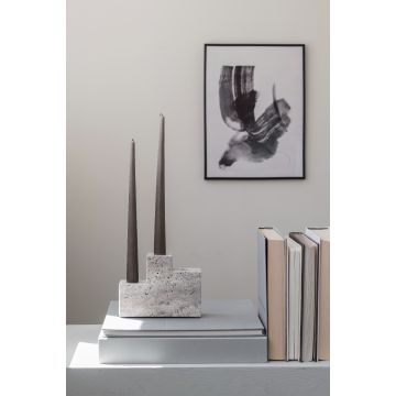 Mette Ditmer Step Trio Lysestage Chalk