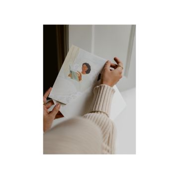 The Poster Club Sofia Lind Hold You - Blue A5 Art Card m. Konvolut